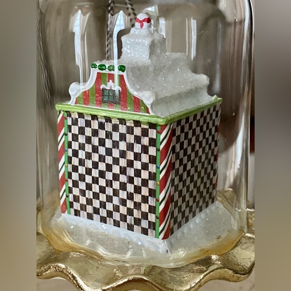 MacKenzie-Childs Candy Cottage Cloche Ornament with Windows ✨NEW✨ - Picture 4 of 8